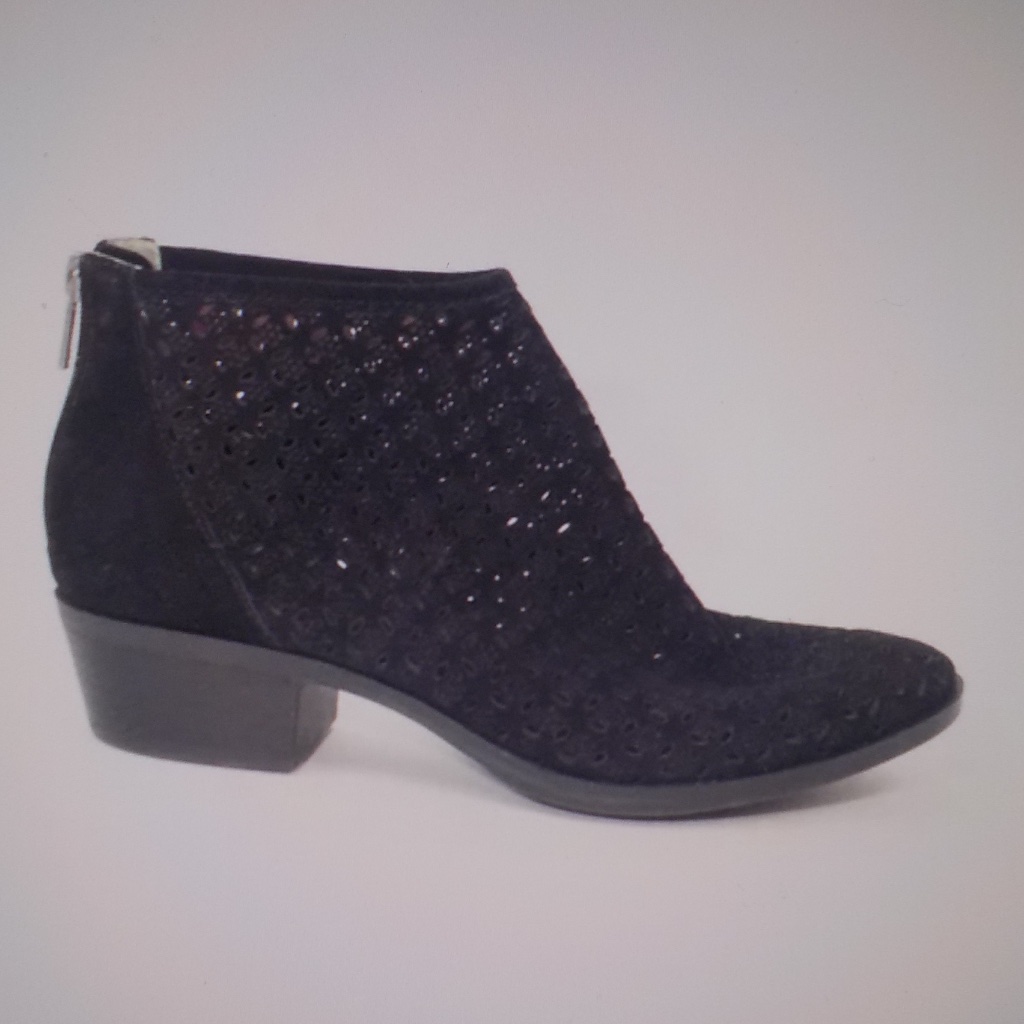 New Lucky Brand Blk Perforated Bootie